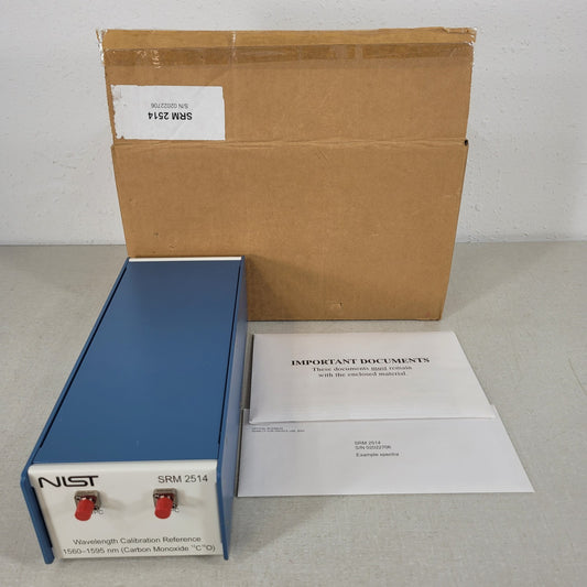 NIST SRM-2514 Wavelength Calibration Reference 1560-1595nm Carbon Monoxide Lines