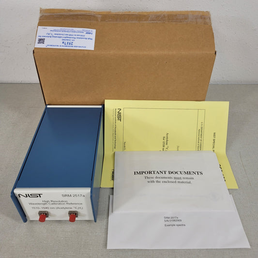 NIST SRM-2517a Hi-Res Wavelength Calibration Reference 1510-1540nm Acetylene