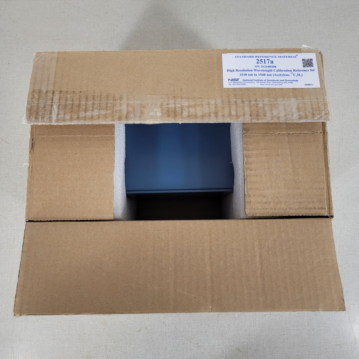 NIST SRM-2517a Hi-Res Wavelength Calibration Reference 1510-1540nm Acetylene