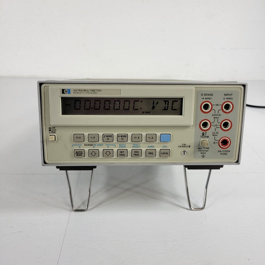 TESTED Hewlett Packard HP 3478A Multimeter 5.5-Digit 71 Samples/Sec DC AC RMS