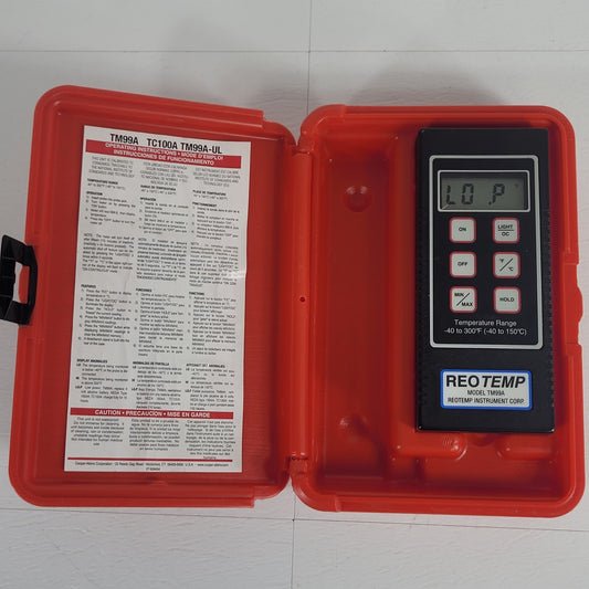 ReoTemp TM99A-UL Digital Thermometer -40° to 150°C Precision Temperature Monitor