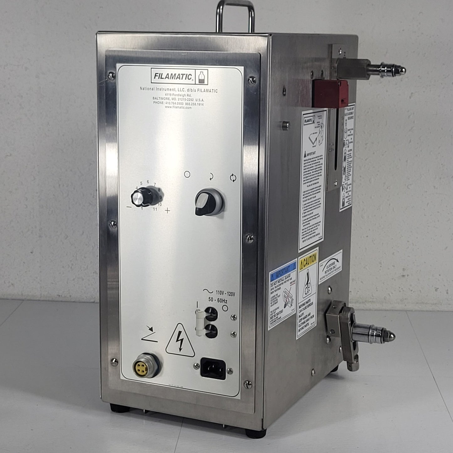 TESTED Filamatic AB Volumetric Vial Liquid Filling System Benchtop Dispenser