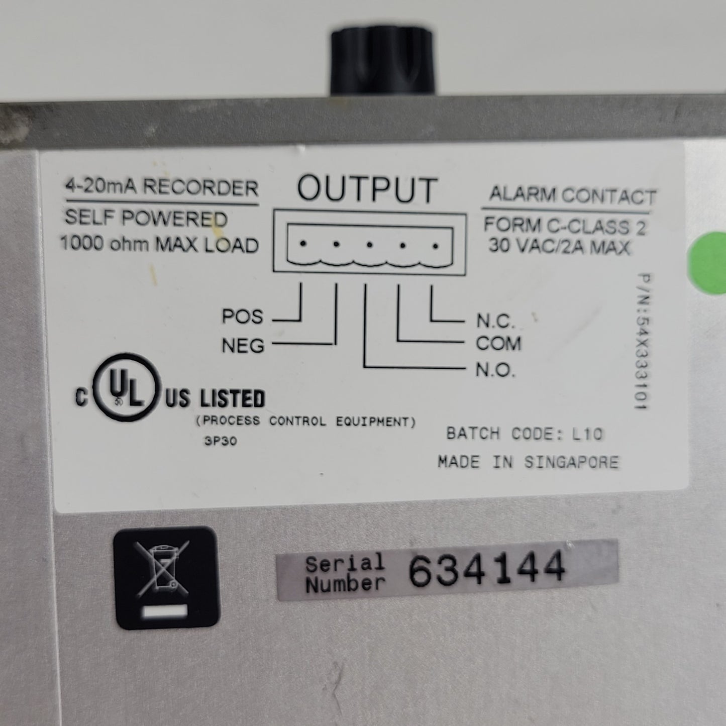 Cole Parmer Digi-Sense Temperature Controller R/S 89000-10 Max Output 15 Amps