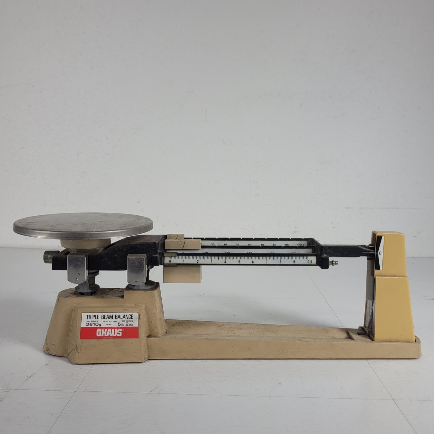 Vintage Ohaus Triple Beam Balance 700 2610g 5lb 2oz Scale Metal