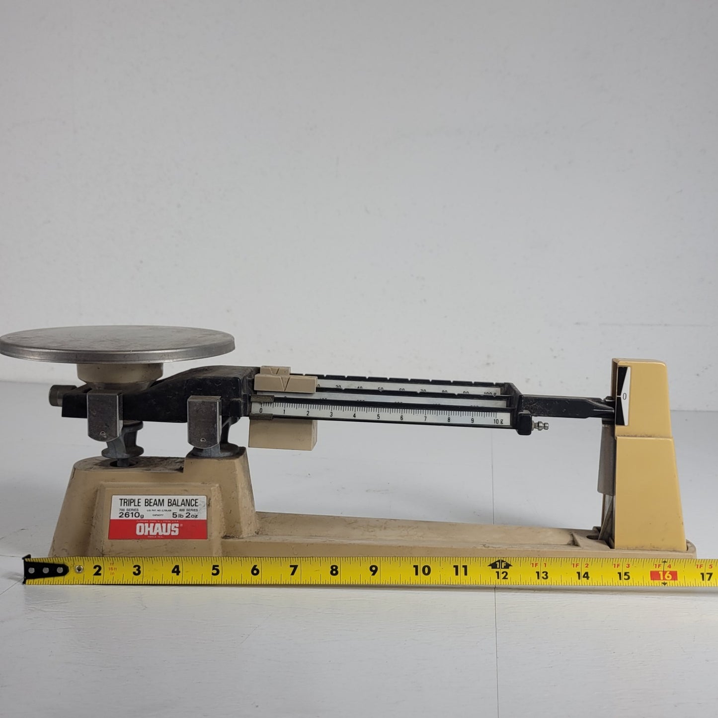 Vintage Ohaus Triple Beam Balance 700 2610g 5lb 2oz Scale Metal