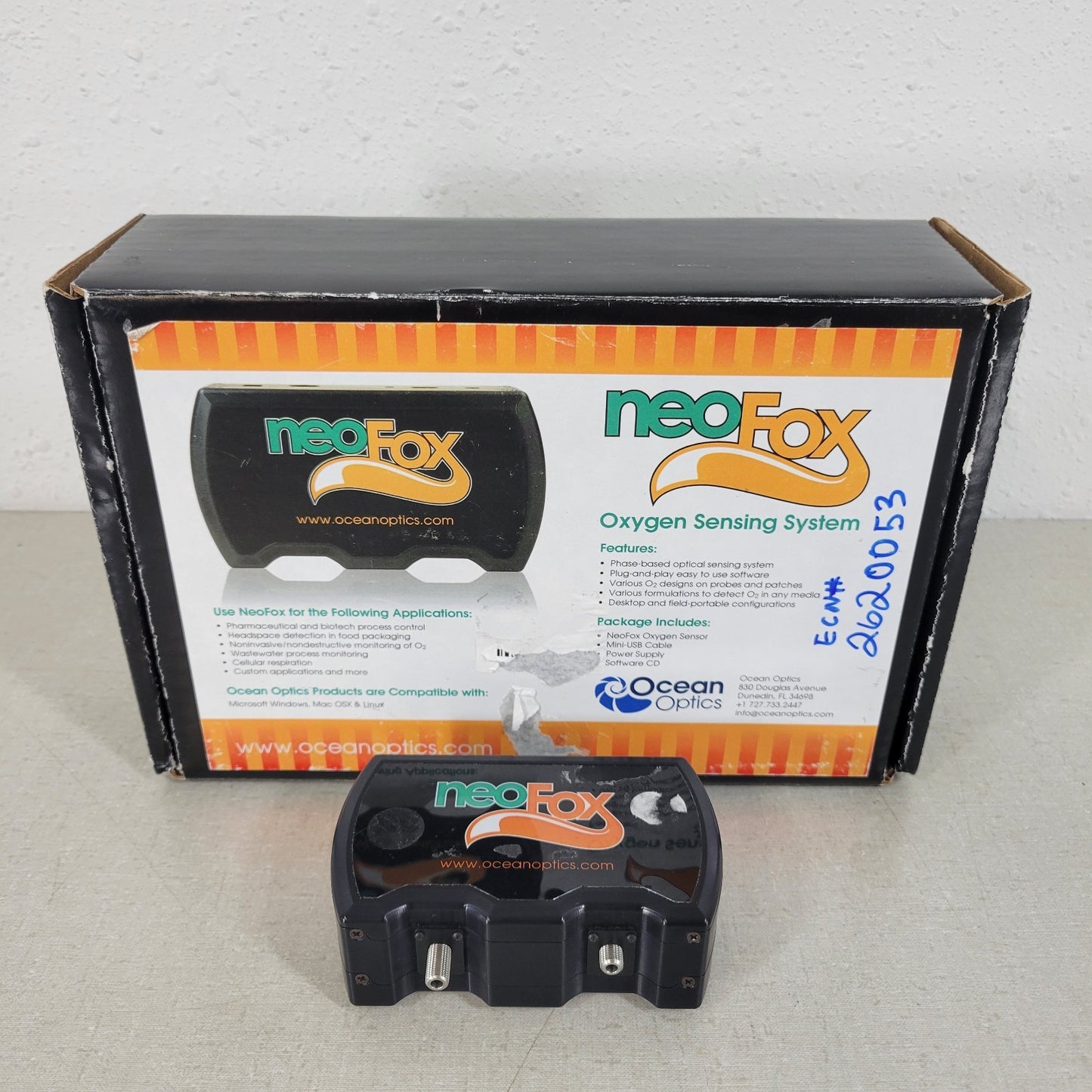 Tested Ocean Optics NEOFOXGT NeoFox GT Fiber Optic Optical Oxygen Sensor System