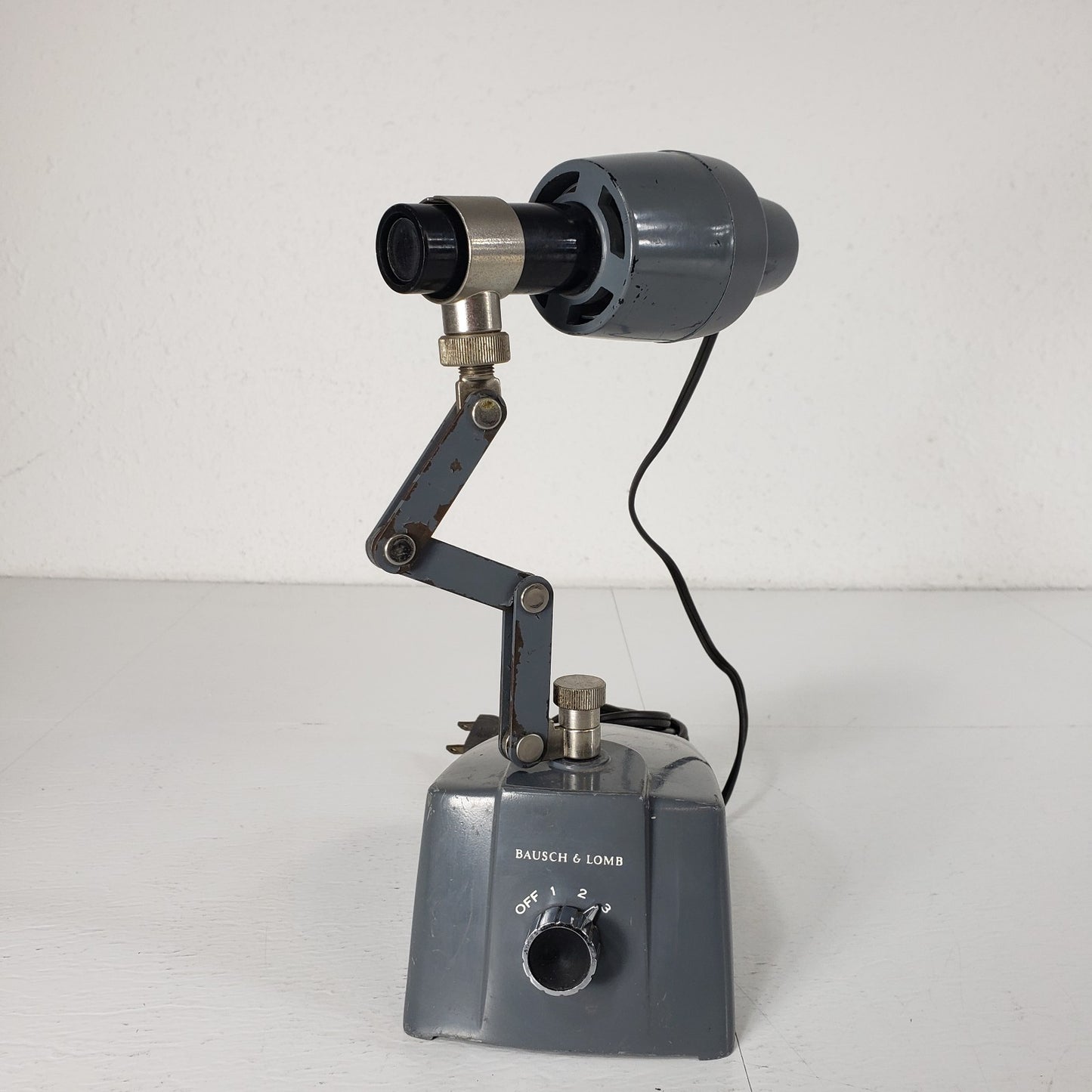 Tested Vintage Olympus Tokyo Monocular Microscope With Illuminator 10X 40X 100X