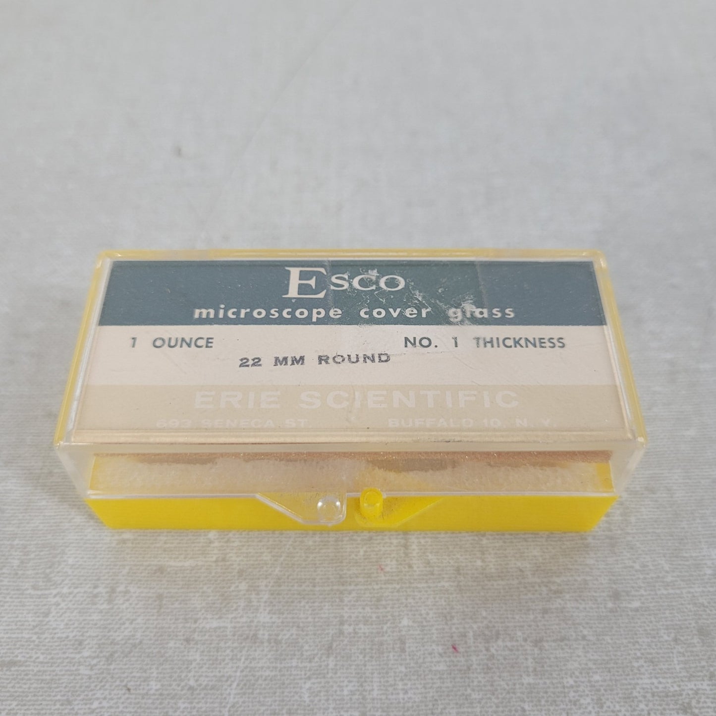 *Lot of 3* Esco Microscope Cover Glass 22mm Round 1 Ounce NO. 1 Thickness