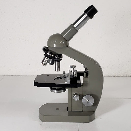 Tested Vintage Olympus Tokyo Monocular Microscope With 10X 40X 100X Objectives