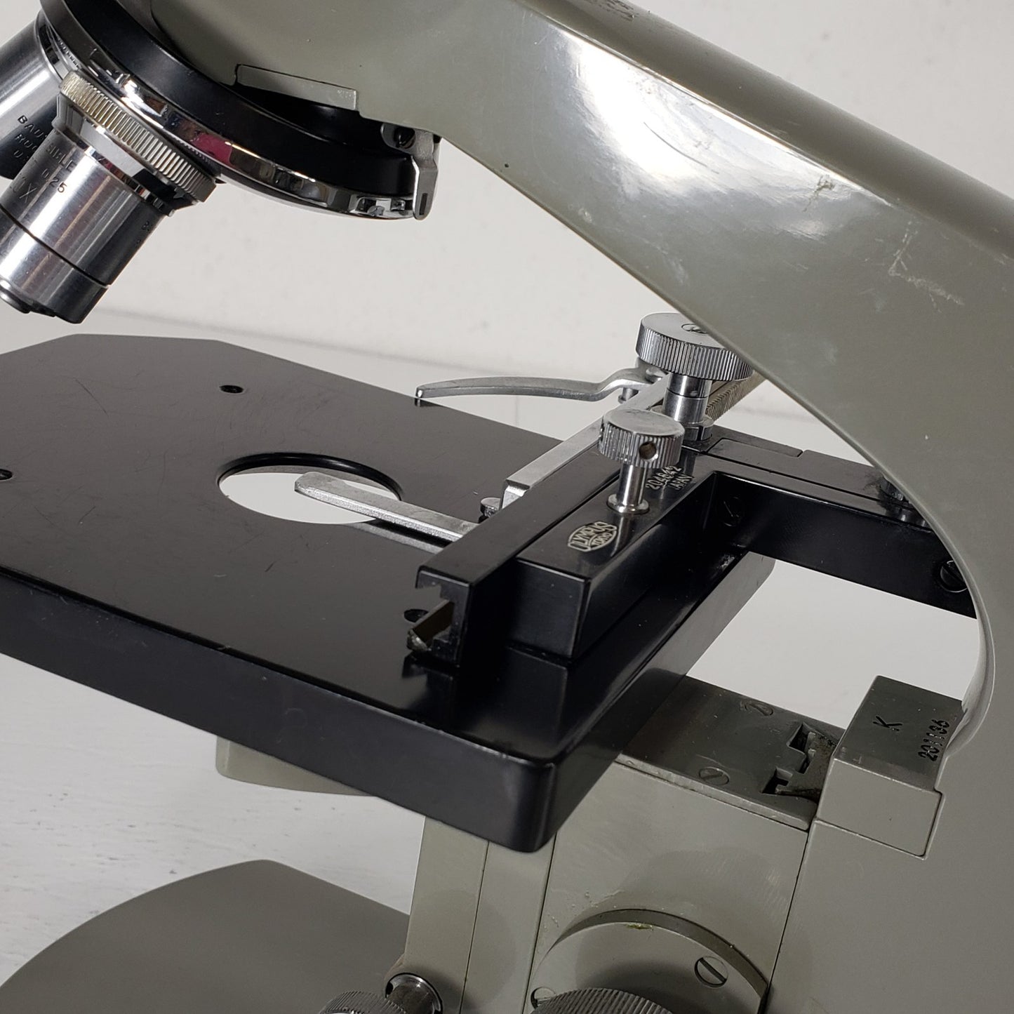 Tested Vintage Olympus Tokyo Monocular Upright Microscope w/ 10X 43X Objectives