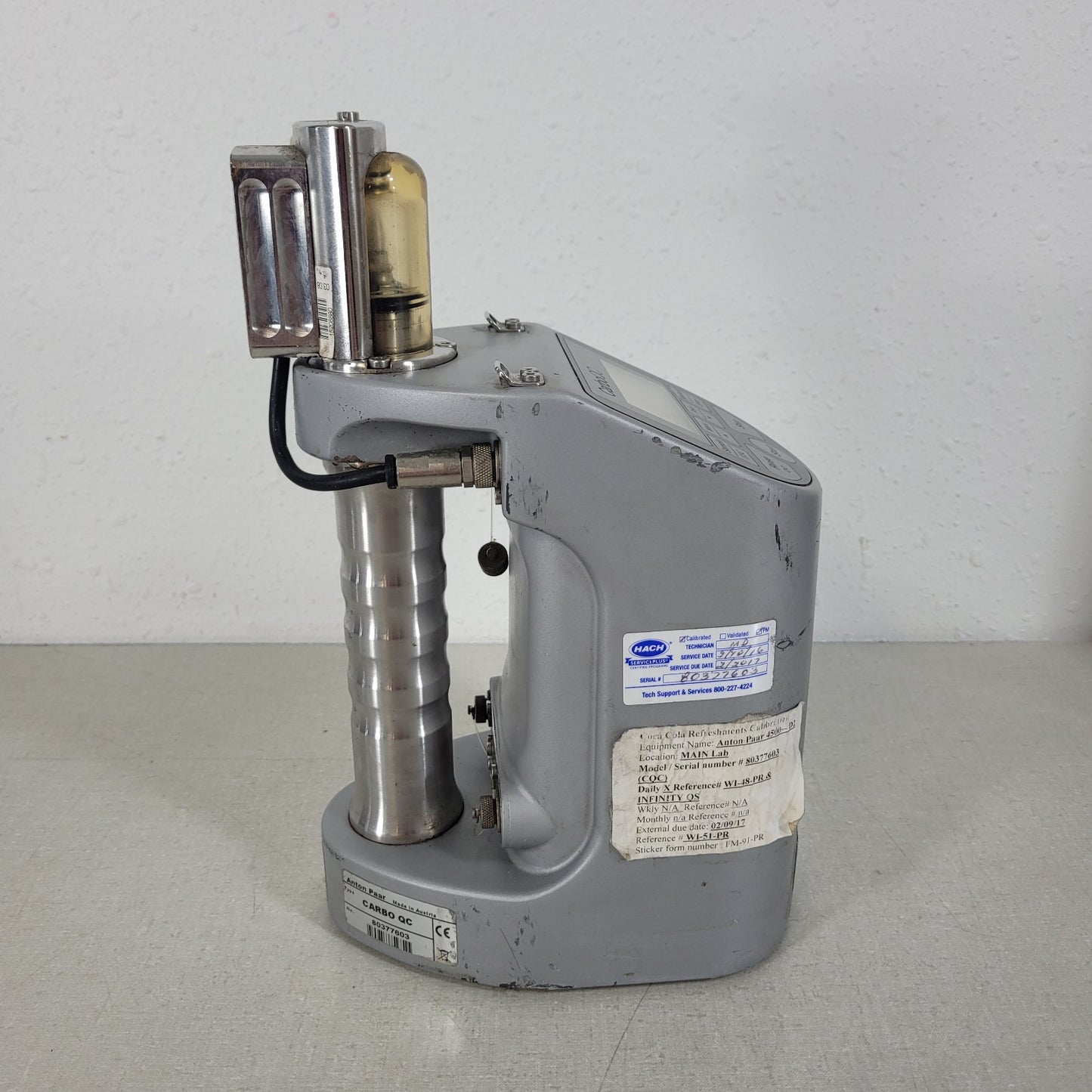 Anton Paar CarboQC Dissolved CO2 Meter & PFD Filling Sample Device w/ Manuals