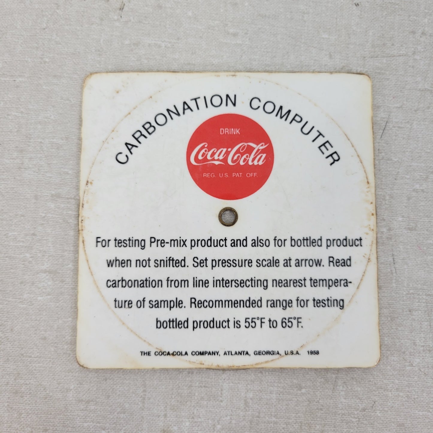 *Lot of 9* Non-Snift Carbonation Test Charts for Bottles and Cans Coke / Cadbury