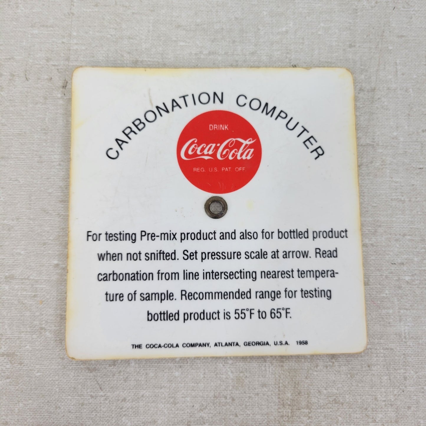 *Lot of 9* Non-Snift Carbonation Test Charts for Bottles and Cans Coke / Cadbury