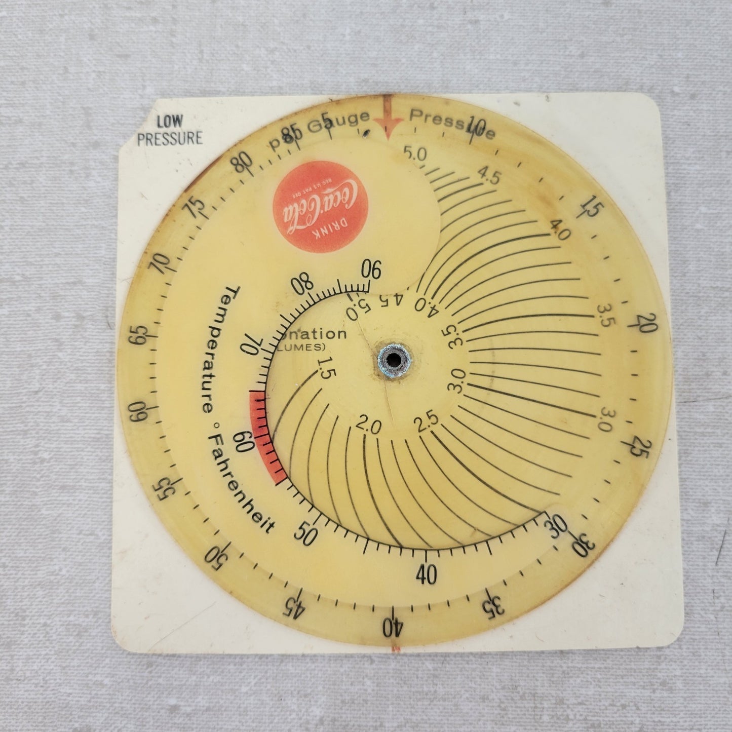 *Lot of 9* Non-Snift Carbonation Test Charts for Bottles and Cans Coke / Cadbury
