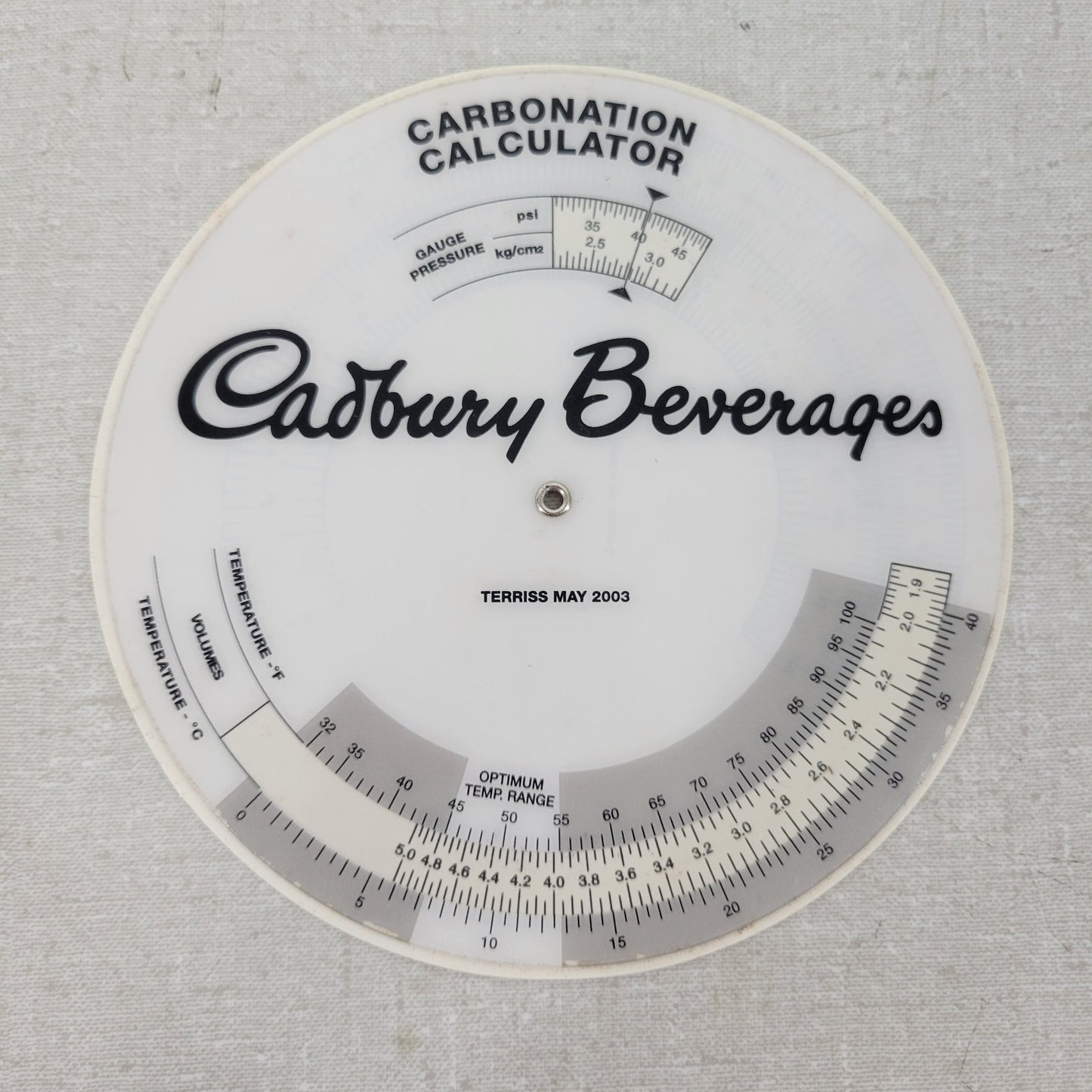 *Lot of 9* Non-Snift Carbonation Test Charts for Bottles and Cans Coke / Cadbury