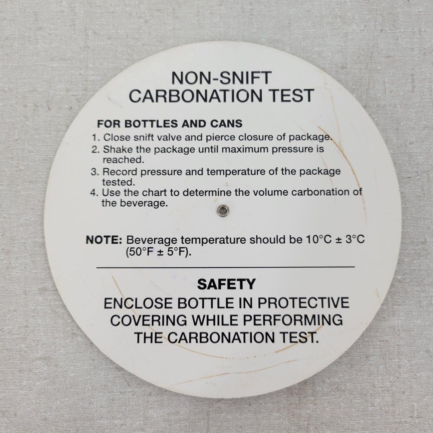 *Lot of 9* Non-Snift Carbonation Test Charts for Bottles and Cans Coke / Cadbury