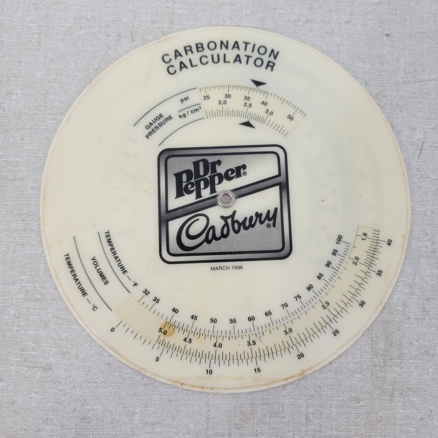 *Lot of 9* Non-Snift Carbonation Test Charts for Bottles and Cans Coke / Cadbury