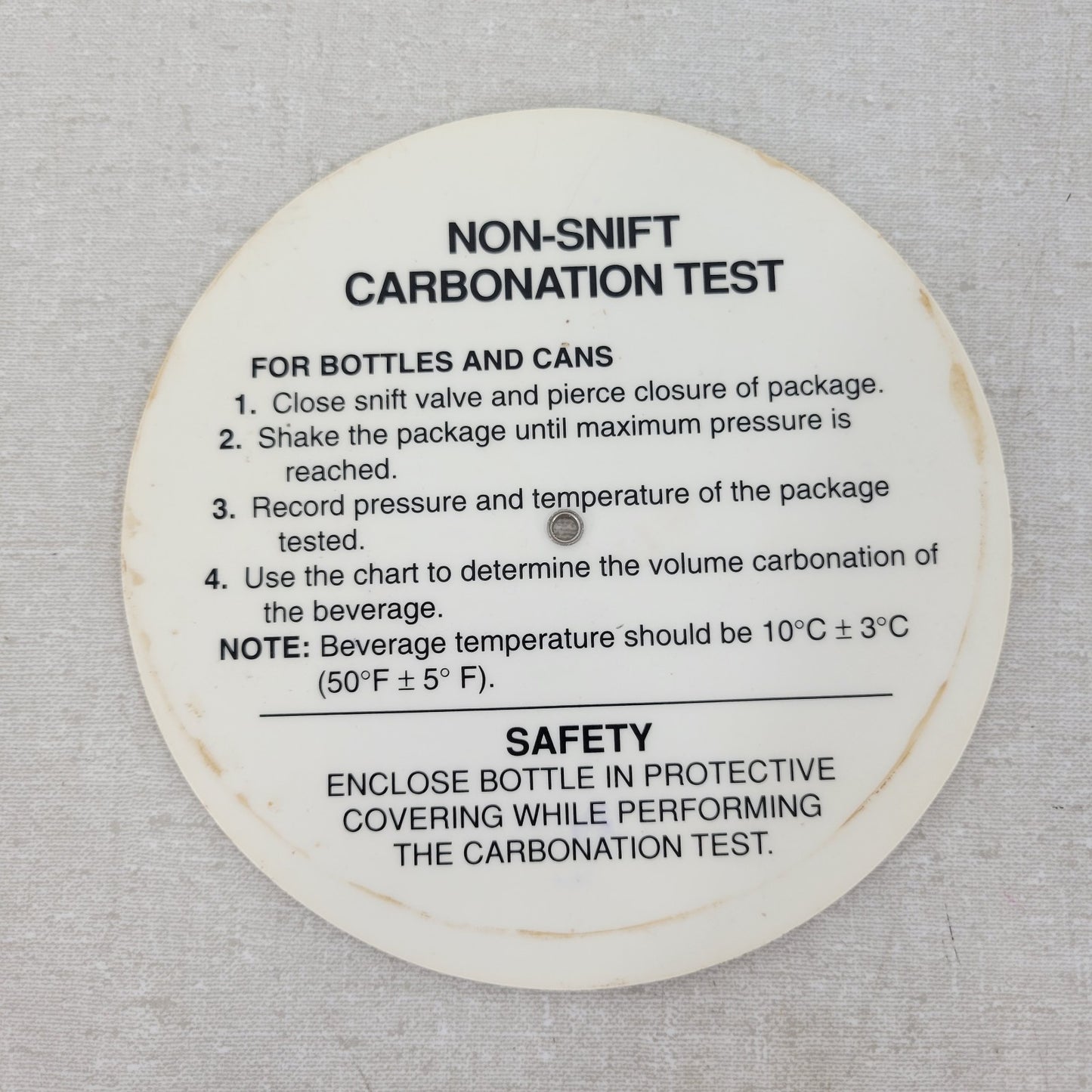 *Lot of 9* Non-Snift Carbonation Test Charts for Bottles and Cans Coke / Cadbury