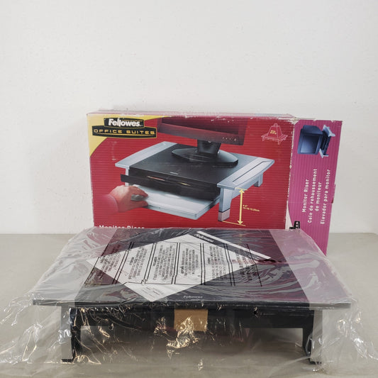 Vintage New In Box Fellowes Monitor Riser 19 x 14 x 6" Storage Drawer