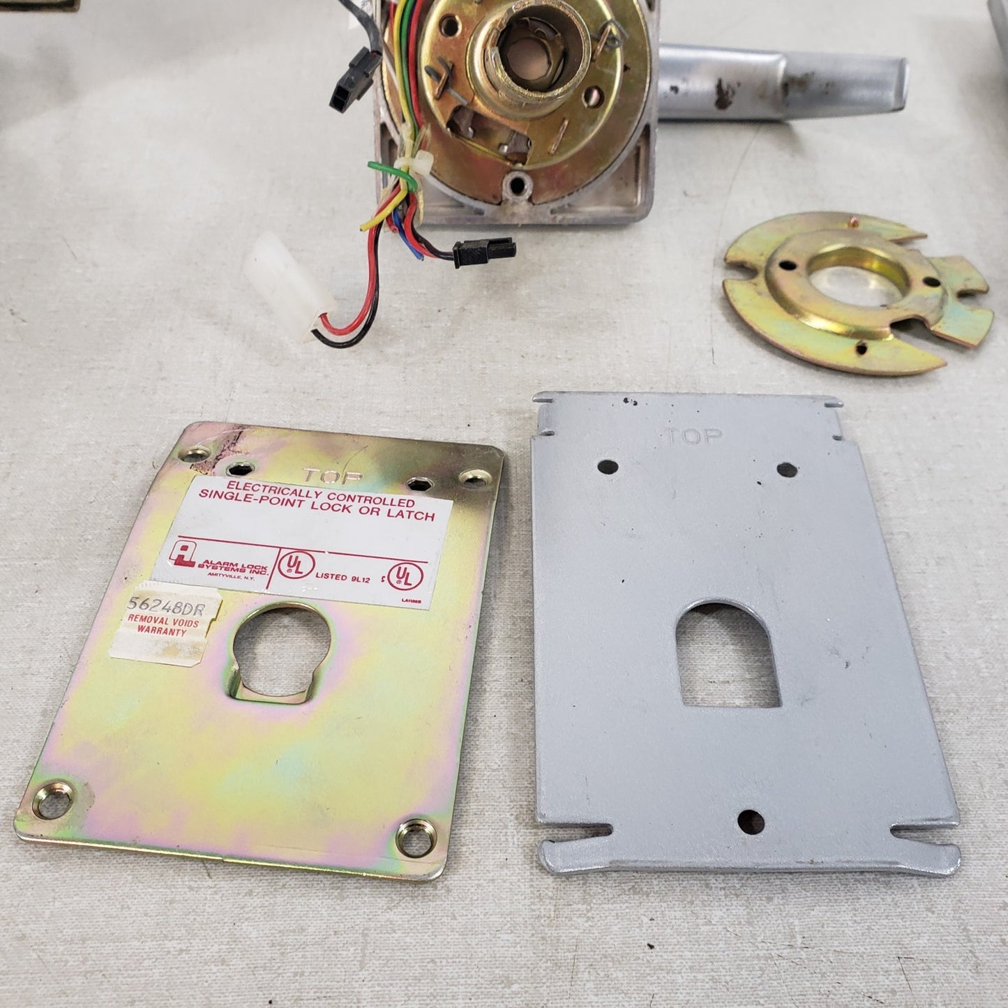 Trilogy DL2700 Parts Lot Door Handles Keypads Backplates Latches Strike Plate