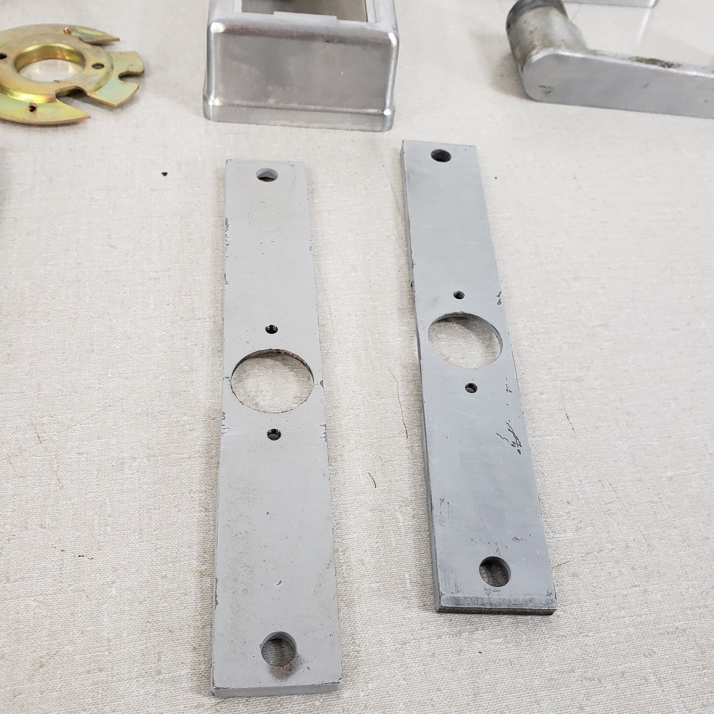 Trilogy DL2700 Parts Lot Door Handles Keypads Backplates Latches Strike Plate