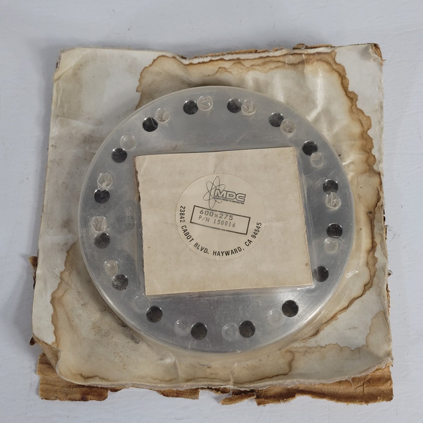 MDC 600x275 DN100CF 6" CF Conflat UHV Ultra High Vacuum Stainless Steel Flange