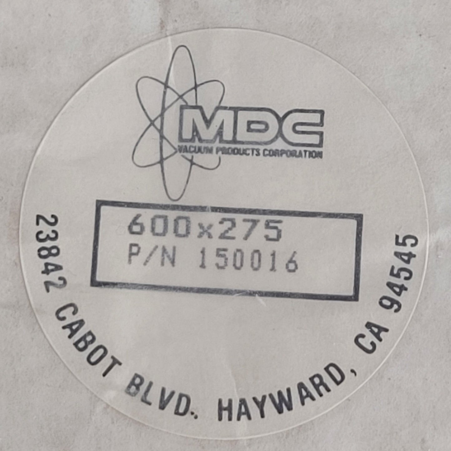 MDC 600x275 DN100CF 6" CF Conflat UHV Ultra High Vacuum Stainless Steel Flange