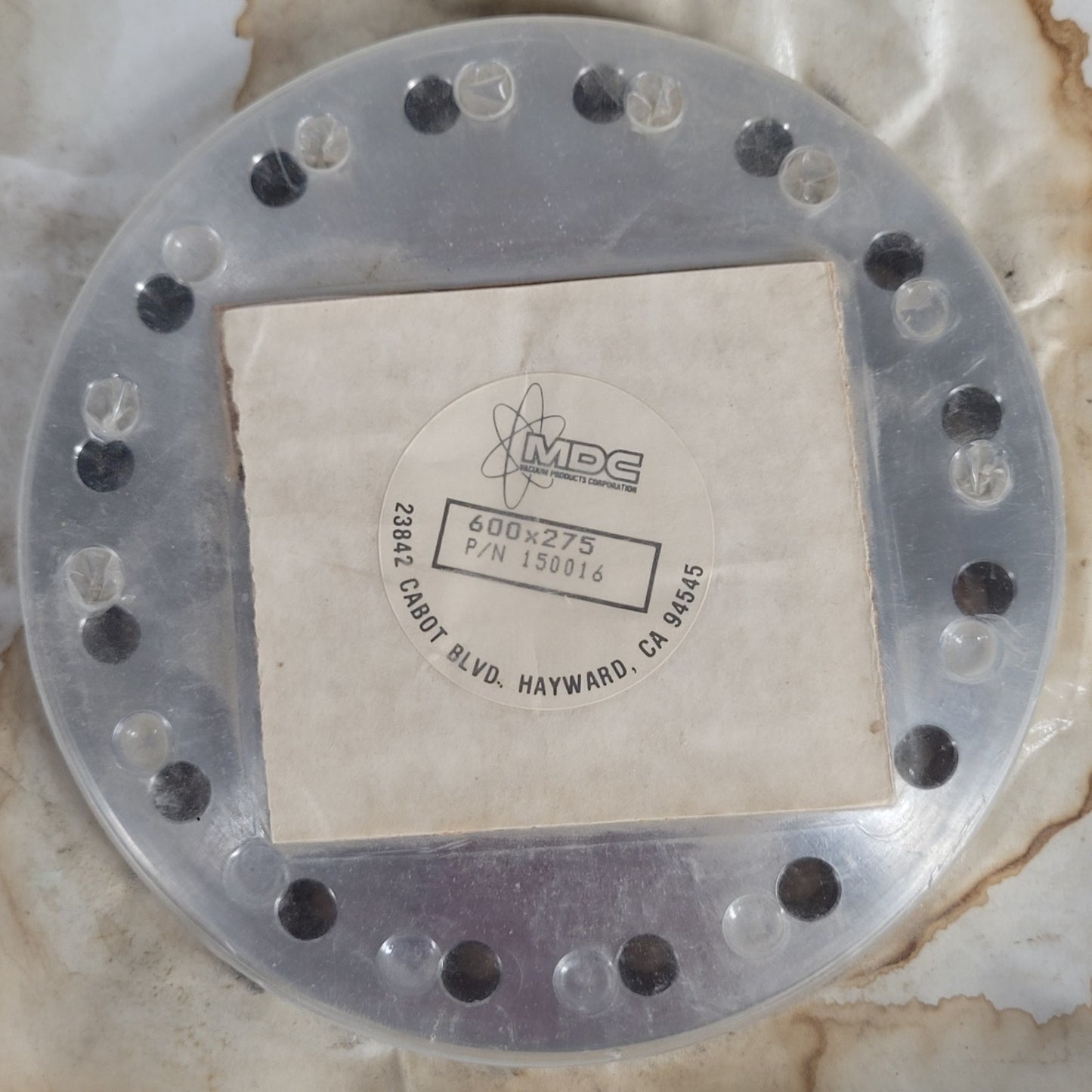 MDC 600x275 DN100CF 6" CF Conflat UHV Ultra High Vacuum Stainless Steel Flange