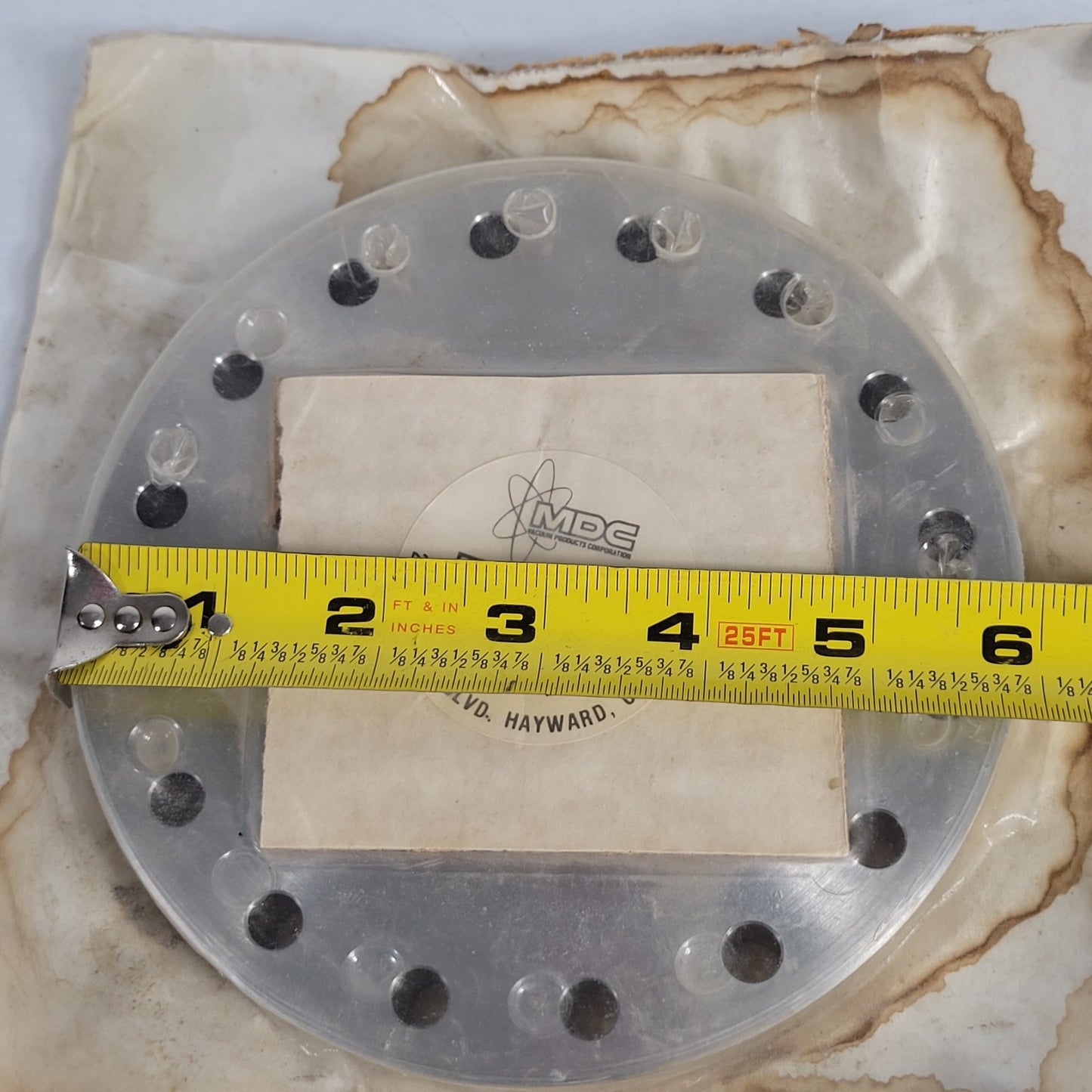 MDC 600x275 DN100CF 6" CF Conflat UHV Ultra High Vacuum Stainless Steel Flange