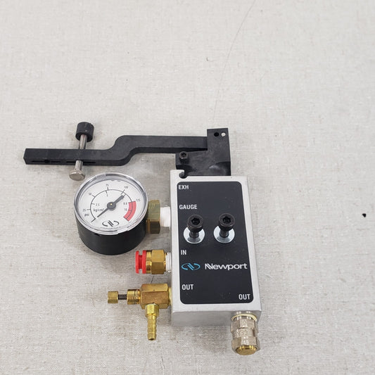 Newport IPV-S1 Leveling Valve Pressure Gauge 1/4" Air In 1/8" Air Out