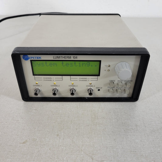 IPITEK Lumitherm 104 LT104-110-1 Four Channel High Precision Thermometer 0.001°C