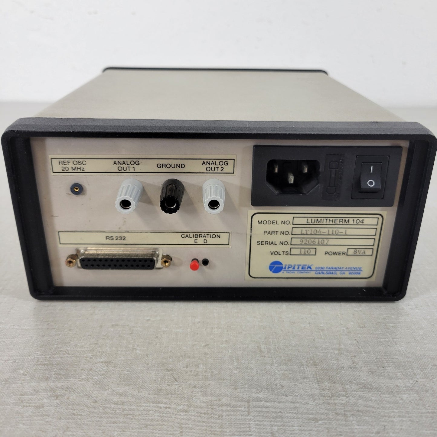 IPITEK Lumitherm 104 LT104-110-1 Four Channel High Precision Thermometer 0.001°C