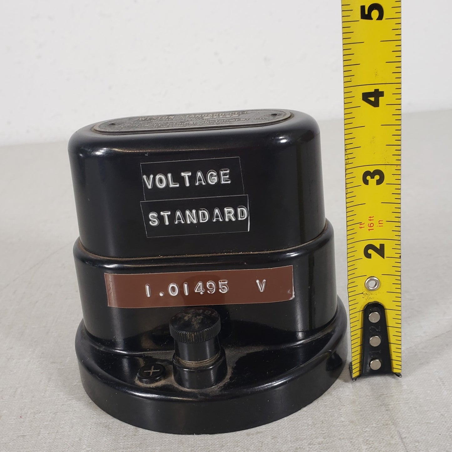 TESTED WORKS Vintage Weston Voltage Standard Cell 4 Bakelite Case 1.01495V