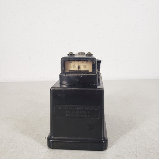 Vintage Leeds Northrup Galvanometer Needle Indicator Bakelite Housing -10 to +10