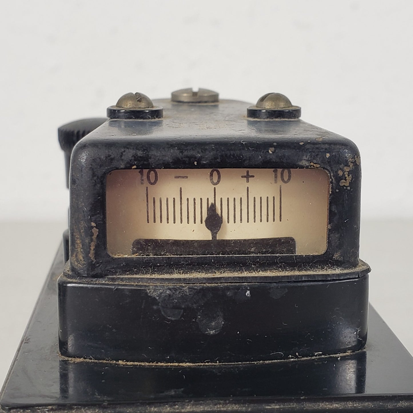 Vintage Leeds Northrup Galvanometer Needle Indicator Bakelite Housing -10 to +10