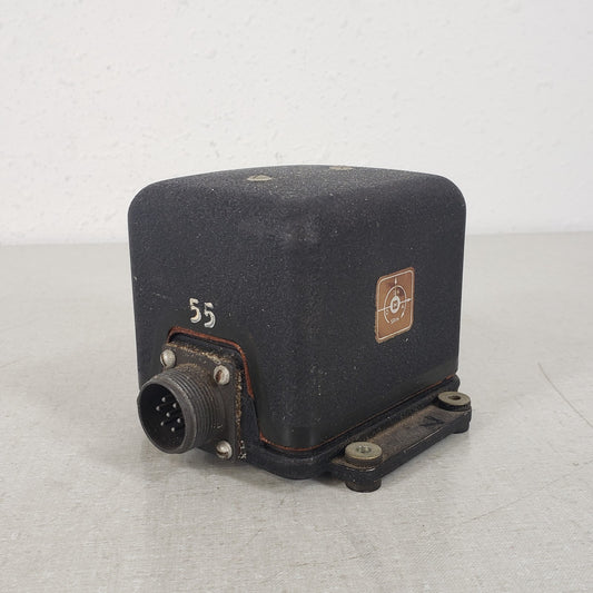 Vintage Honeywell 332G-2 JG005A-18 Roll Rate Gyro Single Axis Circular Multi Pin