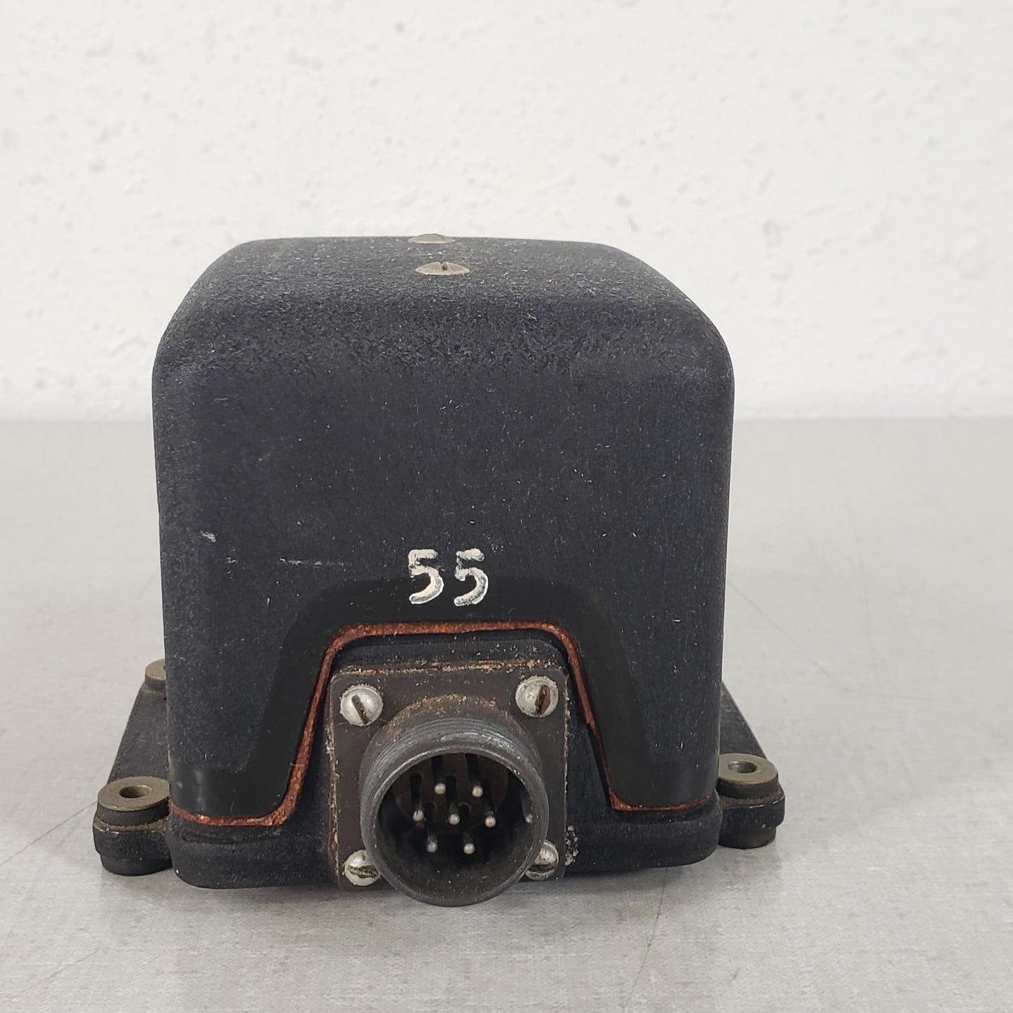 Vintage Honeywell 332G-2 JG005A-18 Roll Rate Gyro Single Axis Circular Multi Pin