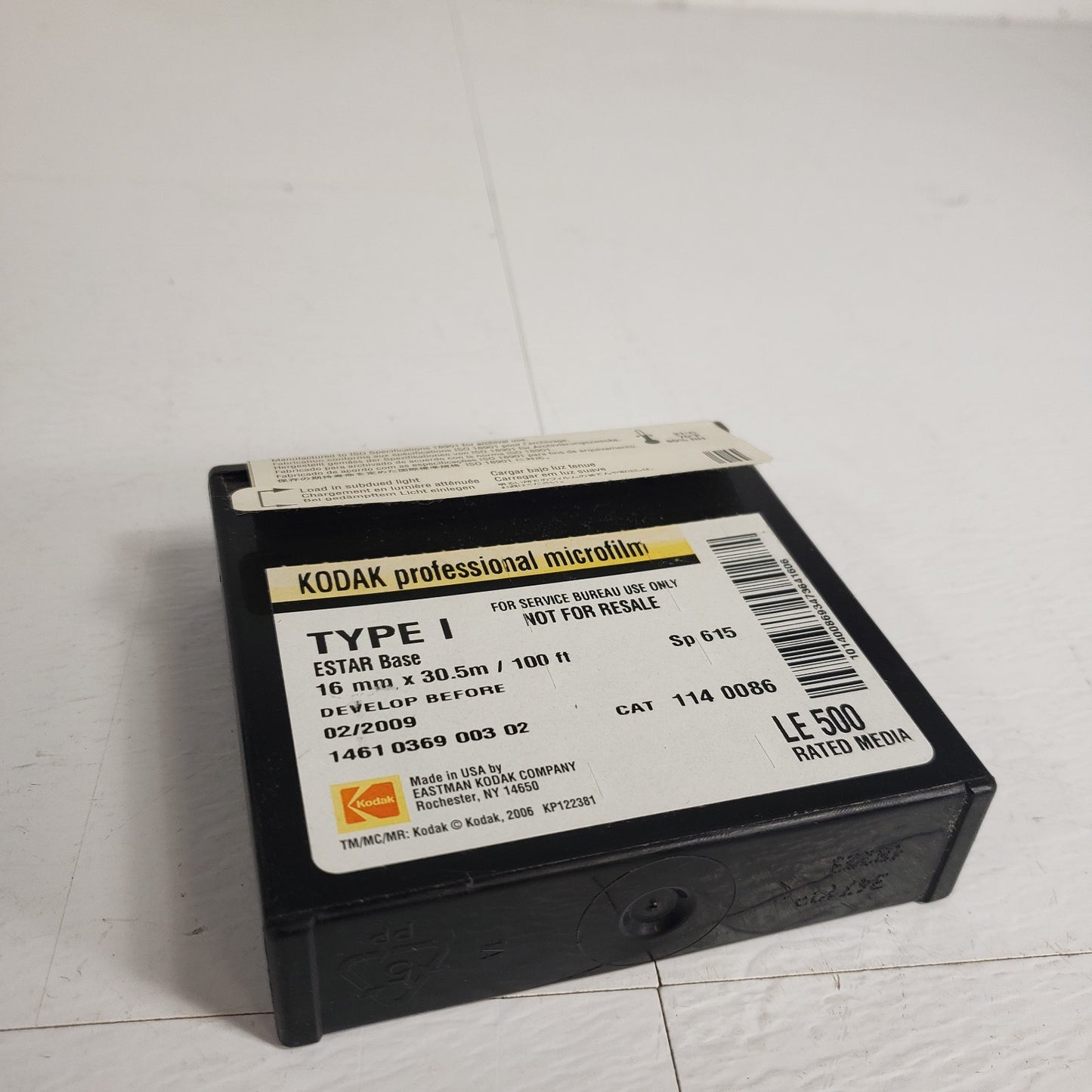 Lot of 5 Kodak Professional Microfilm Type 1 Estar Base 16mm X 30.5m 02/2009