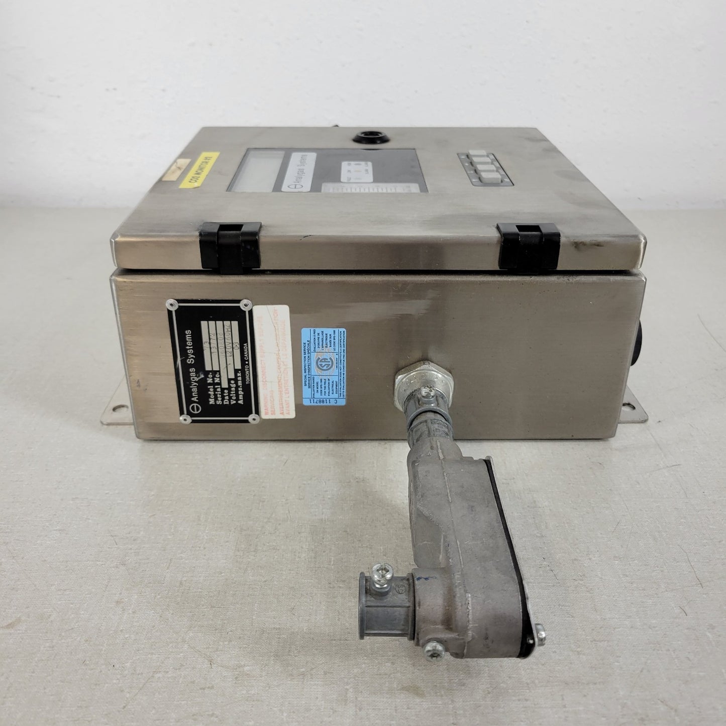 Analygas 73 Single Point Sample Drawing Gas Monitor Carbon Dioxide CO2 Analyzer