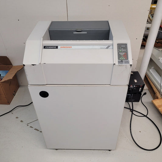 TESTED Cummins 195-9004-00 Strip Cut Paper Pro-Grade Commercial Shredder 195-04