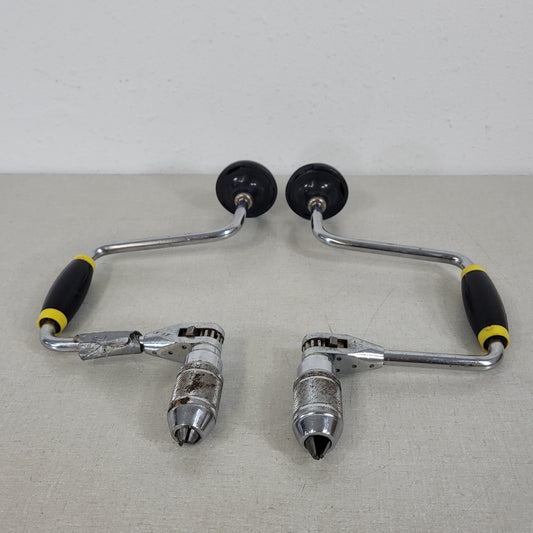 FOR PARS Great Neck BR10 14" Sweep Yellow Ratcheting Bit Brace Hand Drill