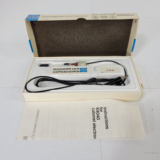 Vintage Radiometer Electrodes K4040 Saturated Calomel Electrode K-4040