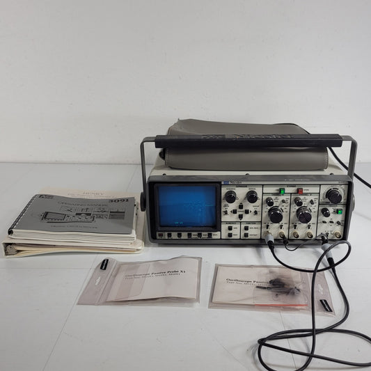 TESTED Vintage Nicolet NIC 3091 300 kHz 12-Bit 2-Channel Oscilloscope w/ Extras