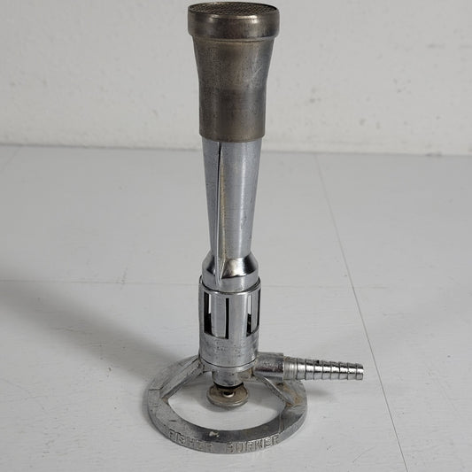 Vintage FISHER Accuflame Lab Bunsen Burner Gas 1201  2  8" Tall 1/4 NPT
