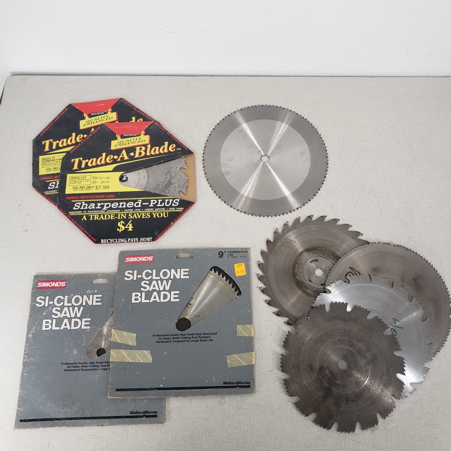 Lot Of 9x Circular Miter Saw Blades 10" 9" 8" Steel & Different Blade Types