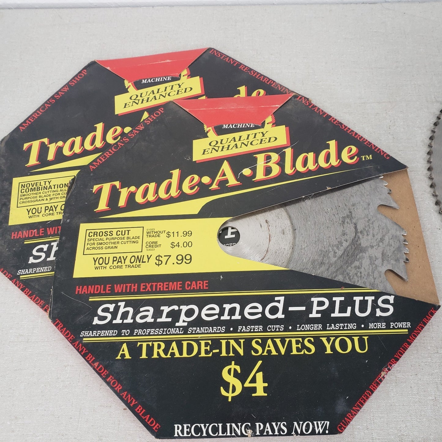 Lot Of 9x Circular Miter Saw Blades 10" 9" 8" Steel & Different Blade Types