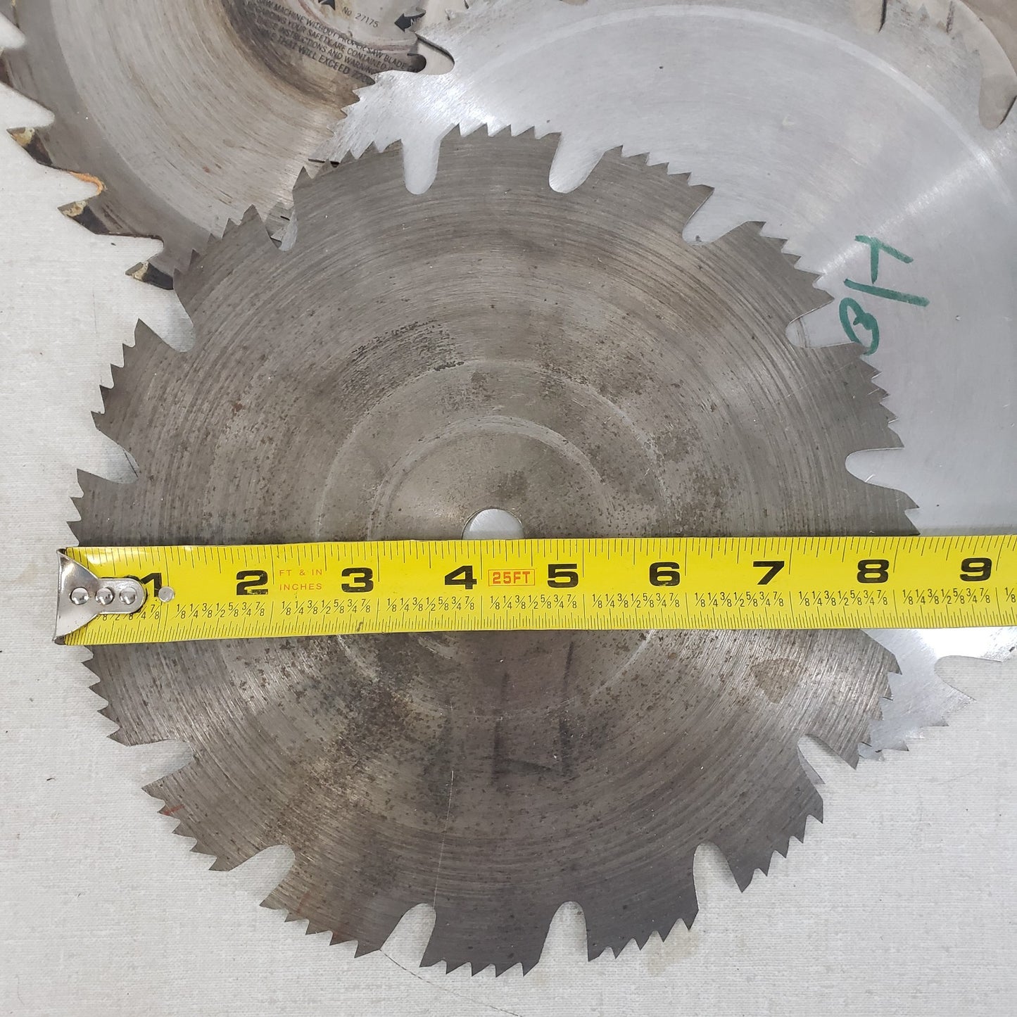 Lot Of 9x Circular Miter Saw Blades 10" 9" 8" Steel & Different Blade Types