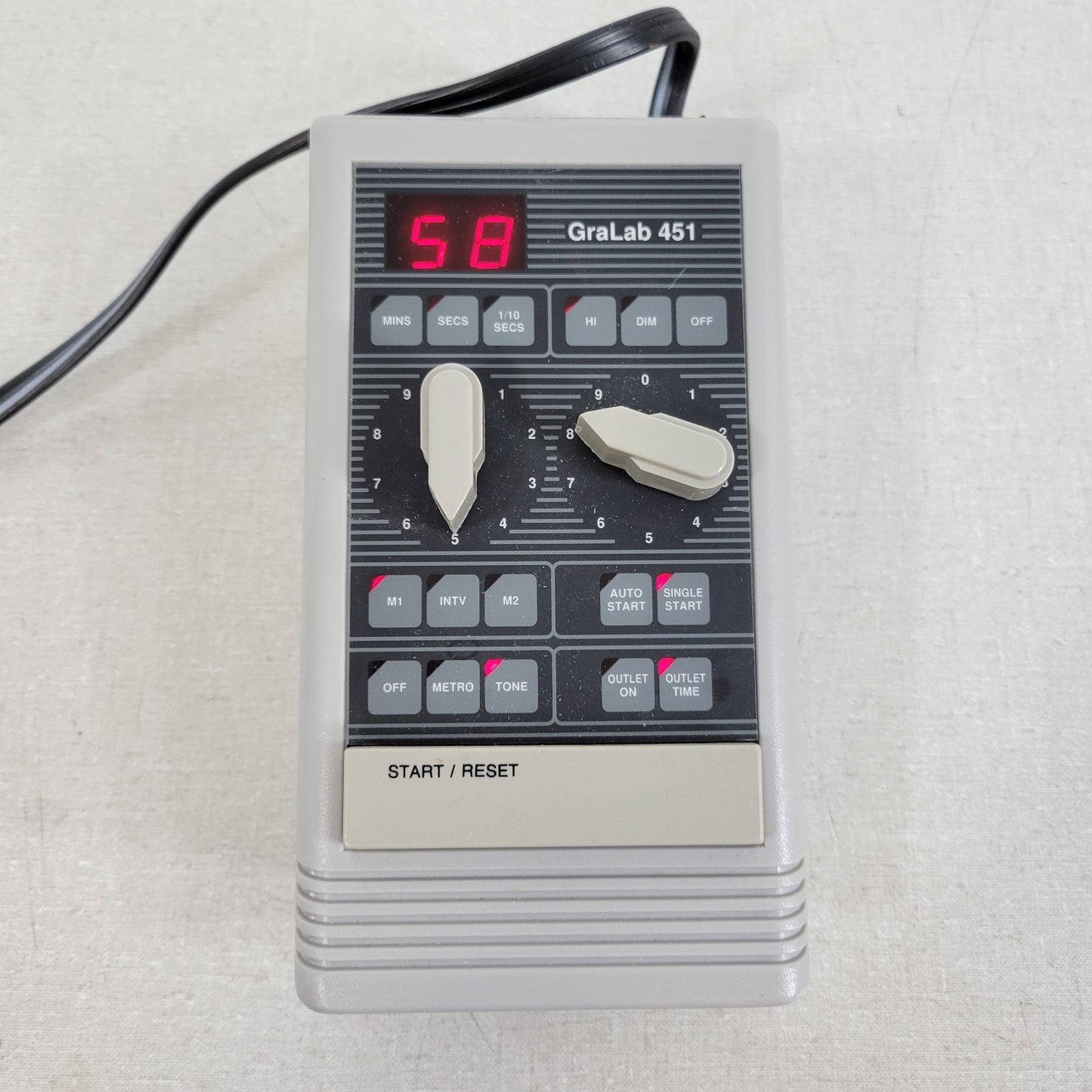 GraLab 451 99-Minute Electronic Timer Model Single or Continuous Cycle Switching