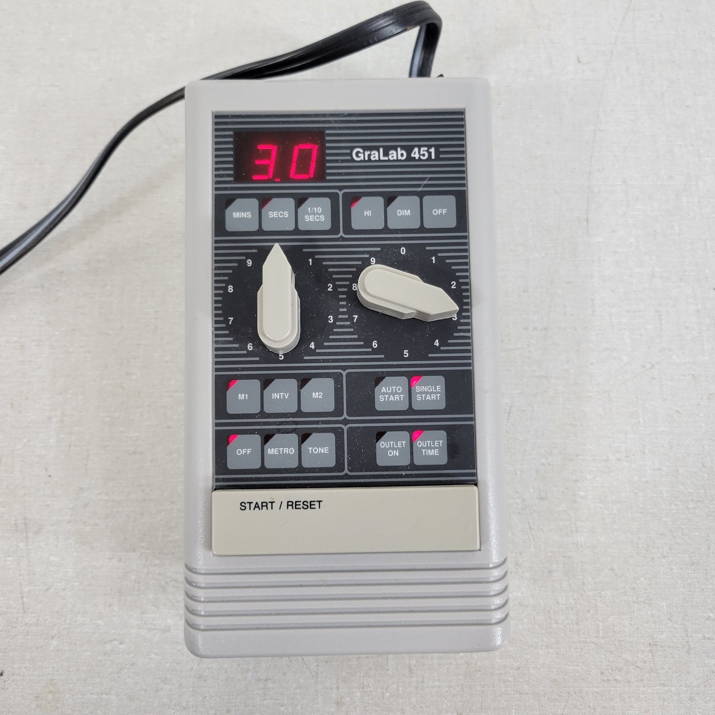 GraLab 451 99-Minute Electronic Timer Model Single or Continuous Cycle Switching