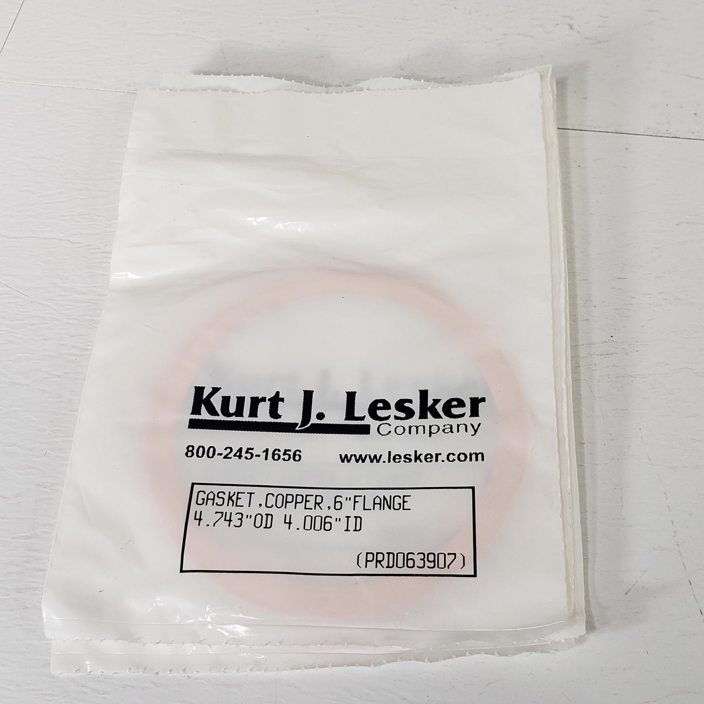 Kurt J. Lesker Lot of 5 GA-0600 6" CF DN100CF Conflat Copper Gasket High Vacuum